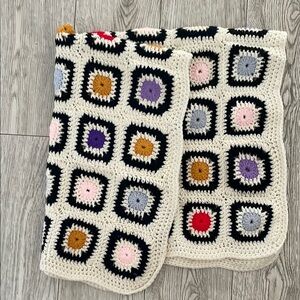 Multicolor Crochet Grannysquare Blanket